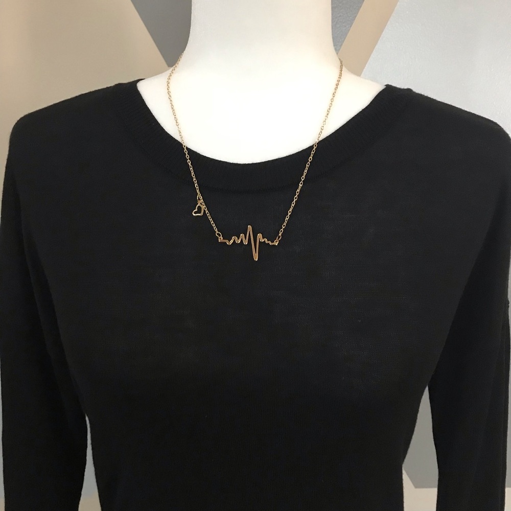 Gold Heartbeat Necklace